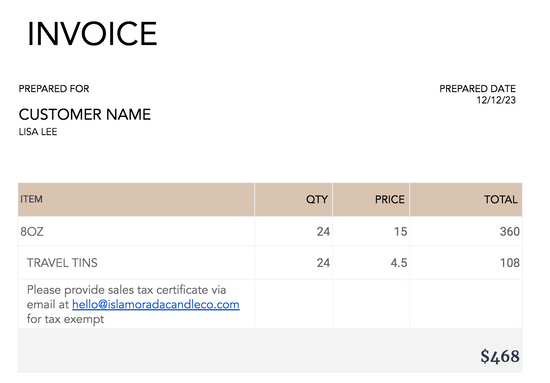12/12/23 invoice