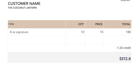 coconut lantern 11/6/25