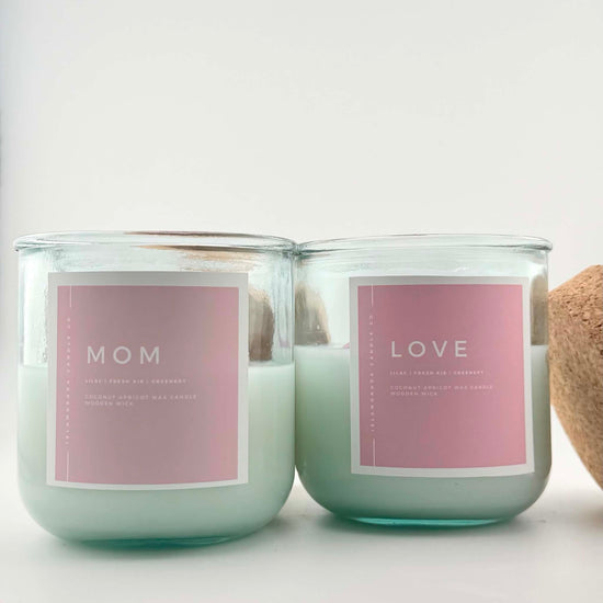 MOTHERS DAY CANDLE - LILAC - FRESH AIR - GREENERY