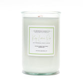 A Florida Keys inspired candle with wooden wick and Key Lime Pie scent notes in a 12oz vessel