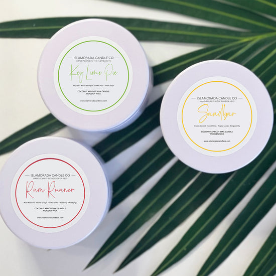Signature Scent Travel Tin Set of 3 Key Lime Pie - Sandbar - rumrunner