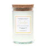 A Florida Keys inspired candle with wooden wick and Sandbar scent notes in a 12oz vessel